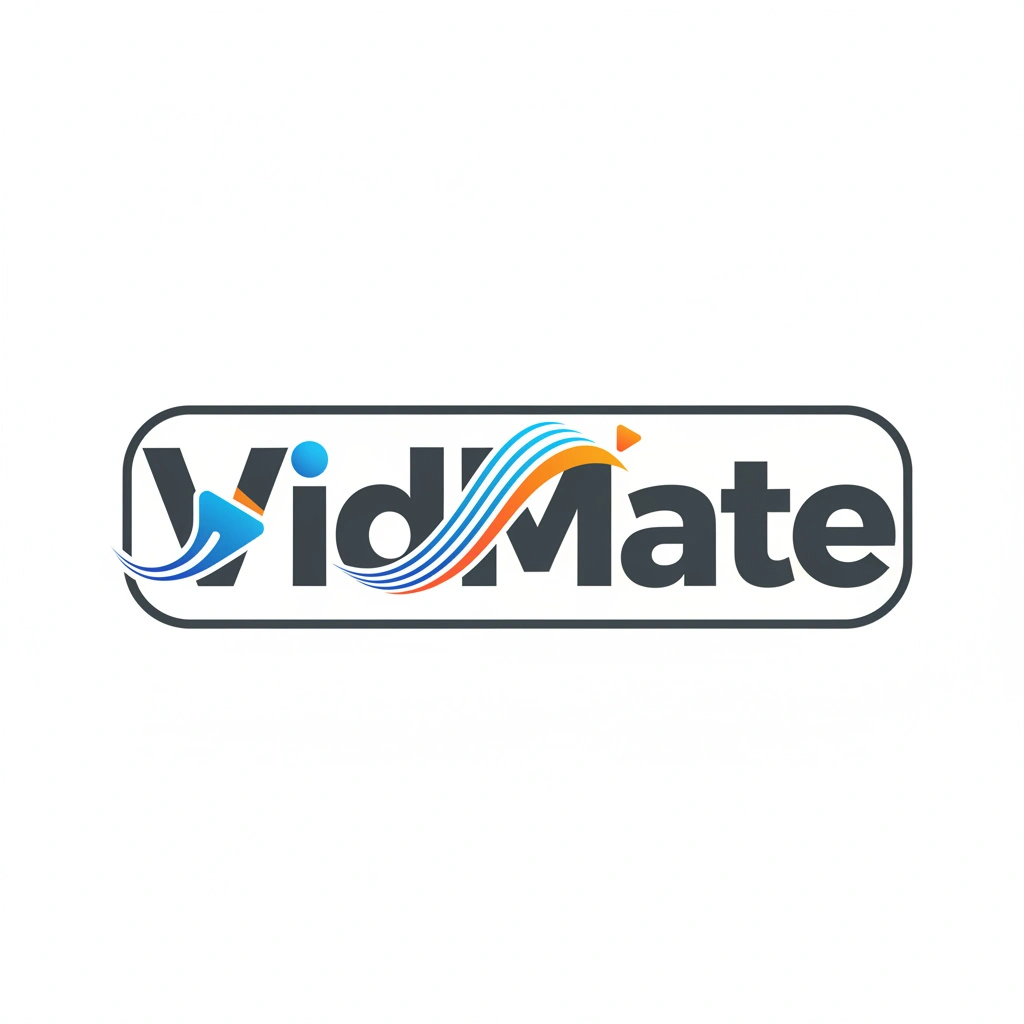 شعار VidMate  برنامج تنزيل أغاني وفيديوهات بسرعة وجودة عالية