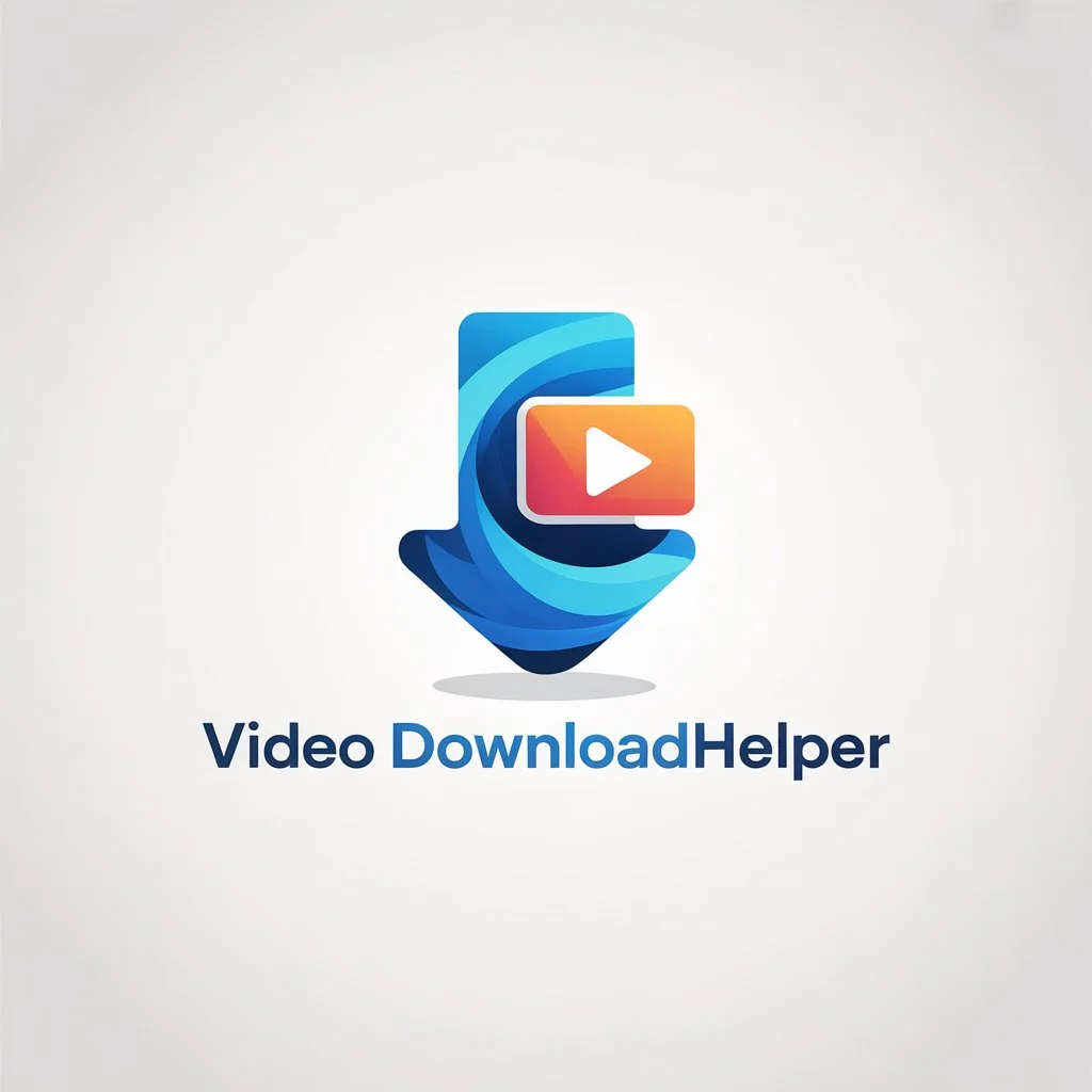 شعار Video DownloadHelper  برنامج تنزيل أغاني وفيديوهات مباشرة من المتصفح بسهولة